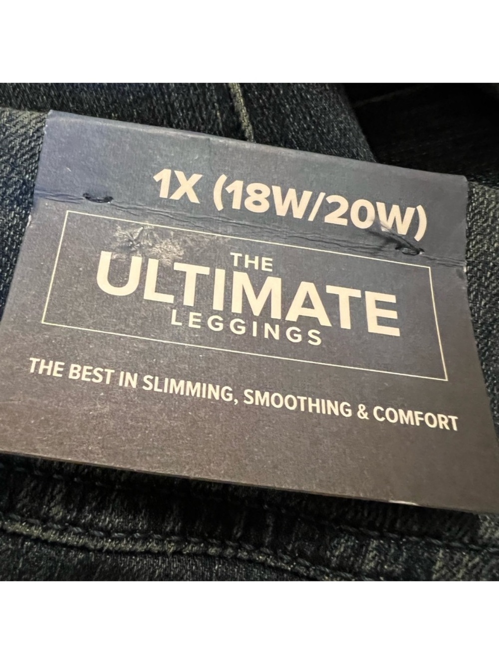 Soft Surroundings Dark Blue Ankle Cropped Women’s Denim Leggings Size 1X - Picture 8 of 10